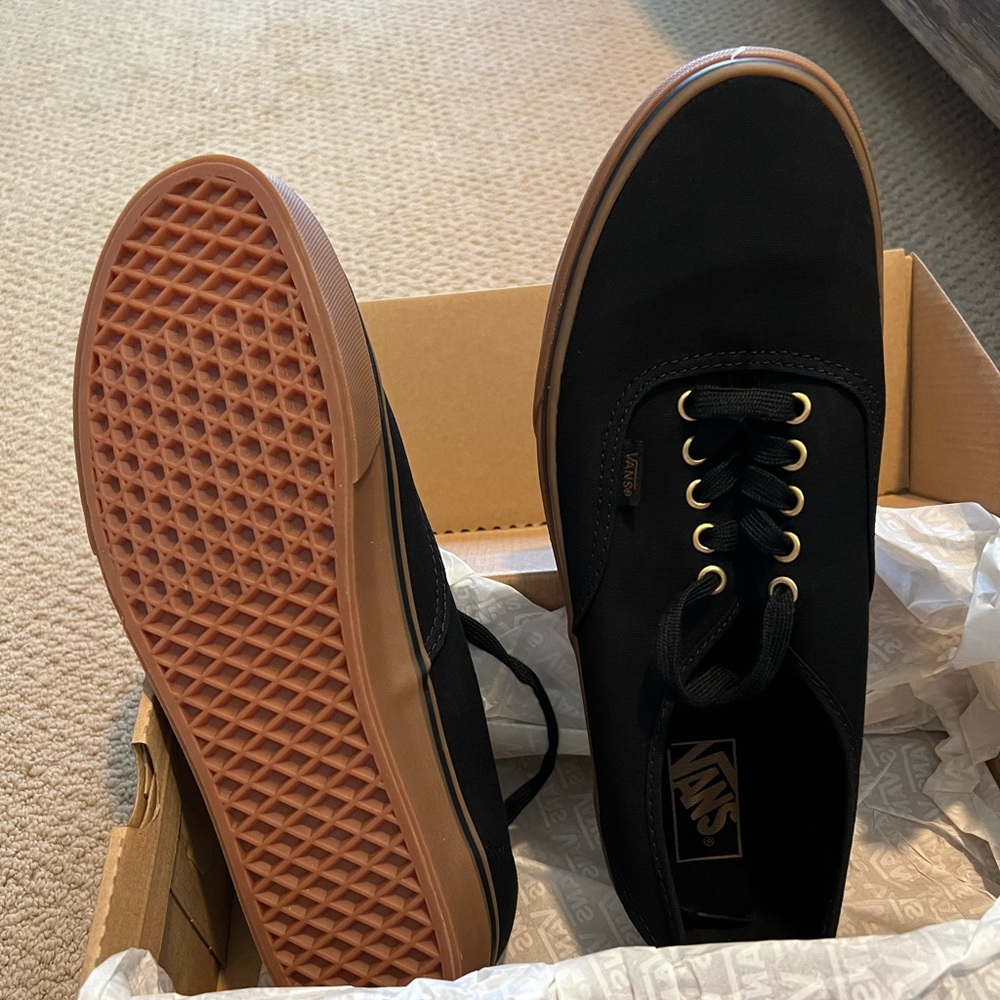 Vans Black/Rubber Shoes NIB (Men’s 12)